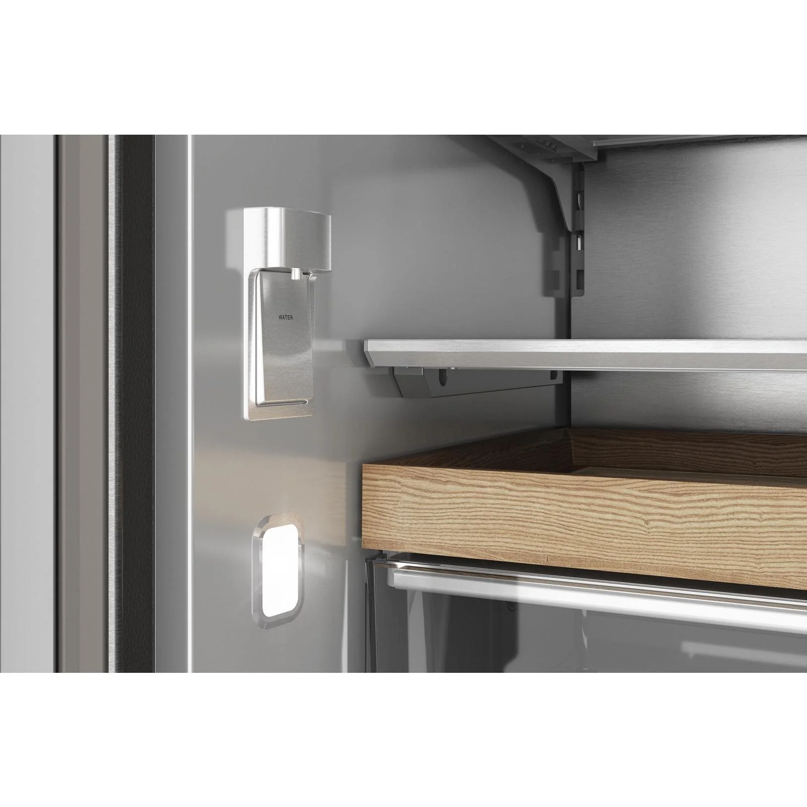 KitchenAid 36" 24.0 Cu. Ft. PrintShield Stainless Steel Counter-Depth French Door Refrigerator - KRFC236SPS - Image 8