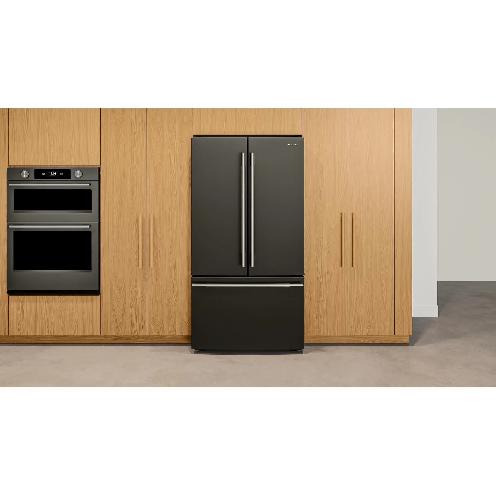 KitchenAid 36" 24.8 Cu. Ft. Black Ore Counter-Depth French Door Refrigerator with Internal Water Dispenser – KRFC336SBE - Image 2
