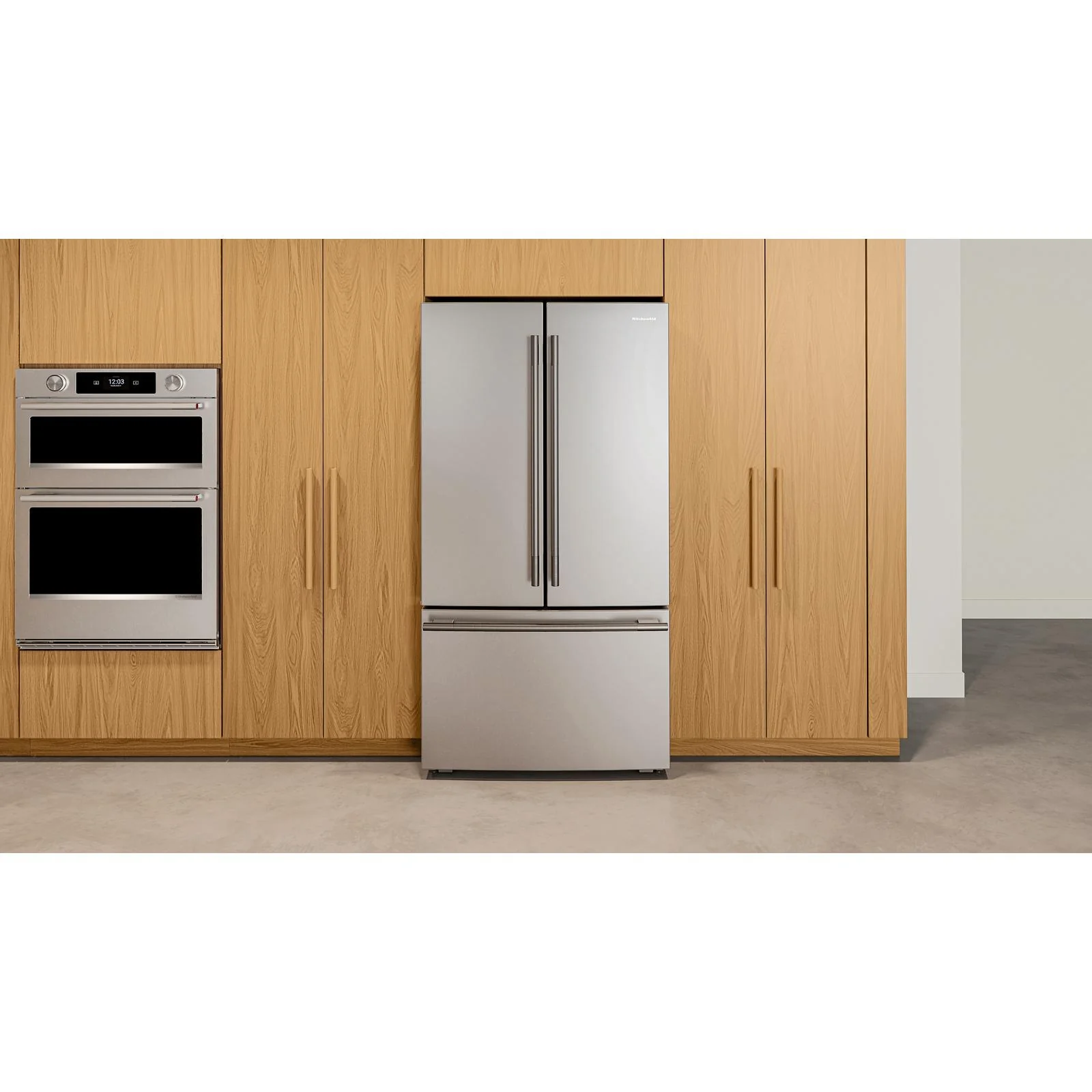 KitchenAid 36" 24.8 Cu. Ft. PrintShield Stainless Steel Counter-Depth French Door Refrigerator with Internal Water Dispenser – KRFC336SPS - Image 2