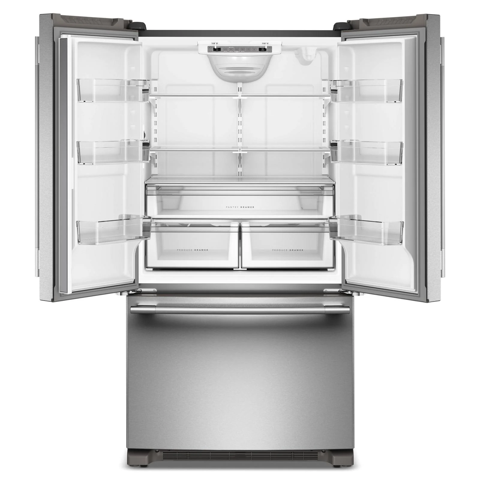 KitchenAid 36" 29.0 Cu. Ft. PrintShield Stainless Steel Standard Depth French Door Refrigerator - KRFF136SPS - Image 4