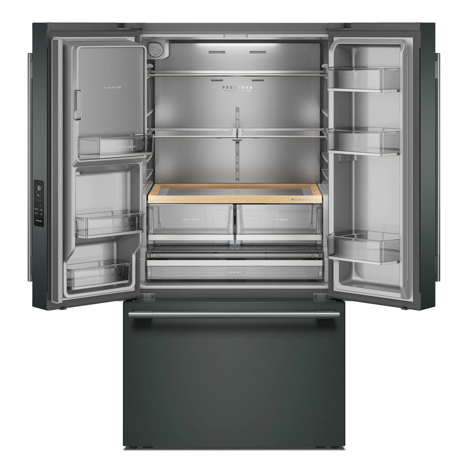 KitchenAid 36" 30 Cu. Ft. Juniper French Door Refrigerator - KRFF436SJP - Image 2