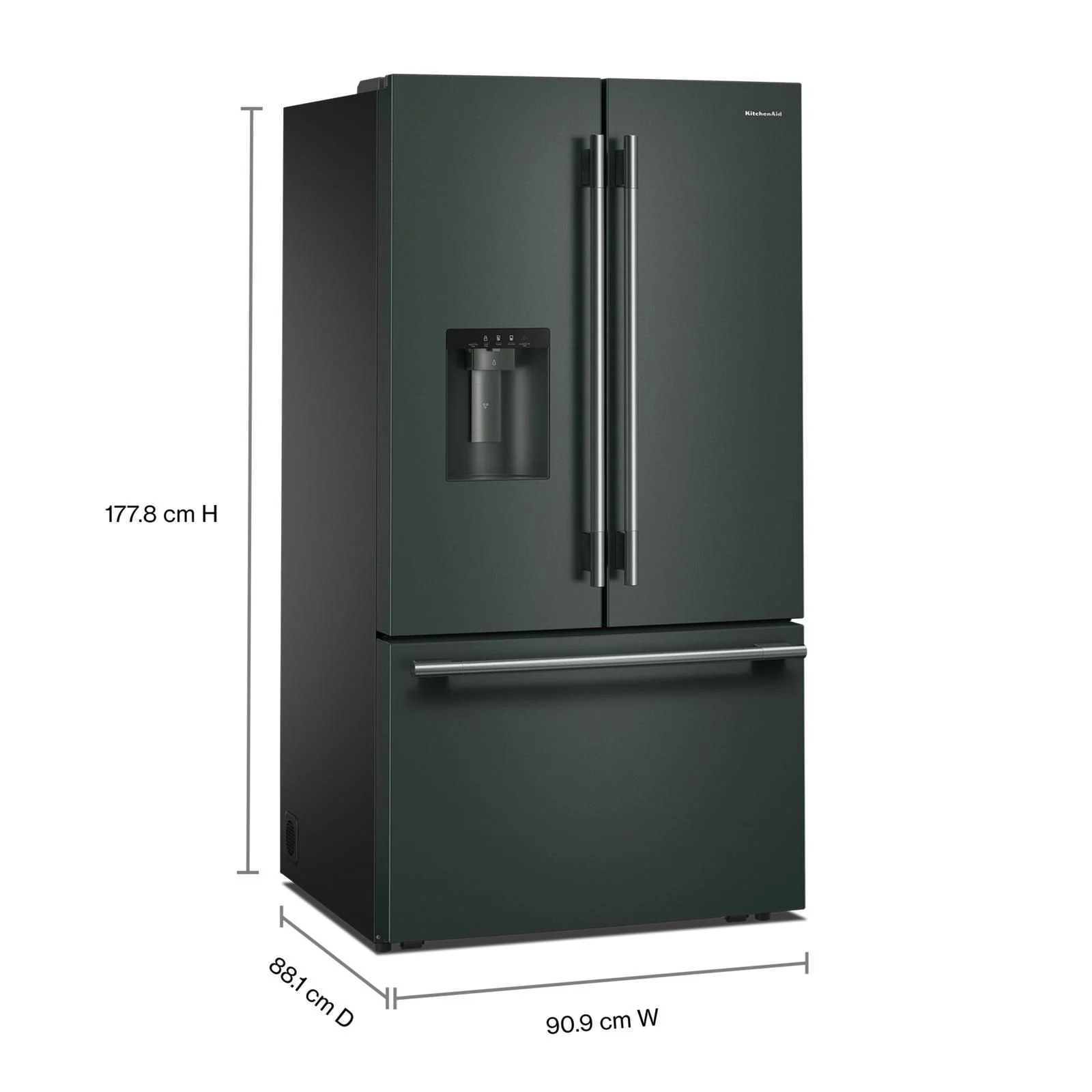 KitchenAid 36" 30 Cu. Ft. Juniper French Door Refrigerator - KRFF436SJP - Image 7