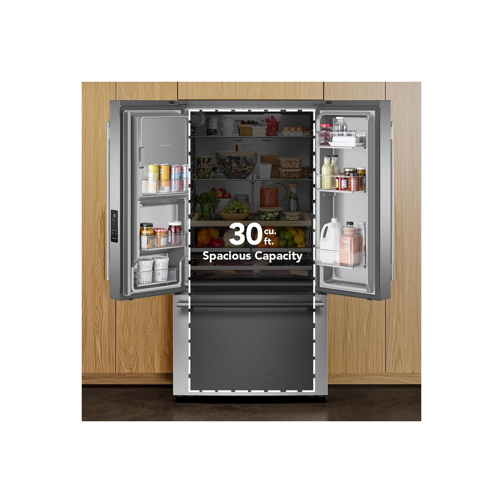 KitchenAid 36" 30 Cu. Ft. PrintShield Stainless Steel French Door Refrigerator - KRFF436SPS - Image 15