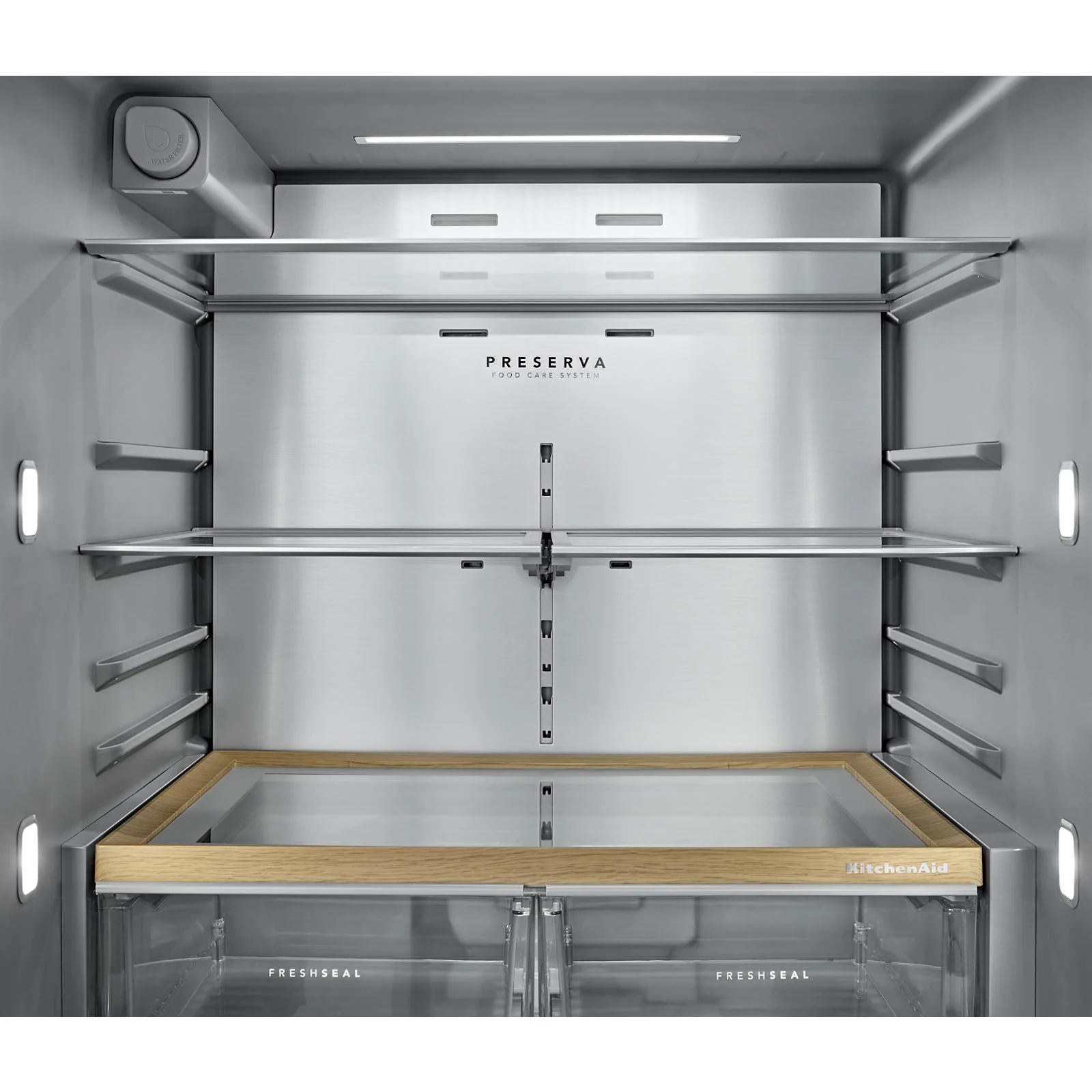 KitchenAid 36" 30 Cu. Ft. PrintShield Stainless Steel French Door Refrigerator - KRFF436SPS - Image 5