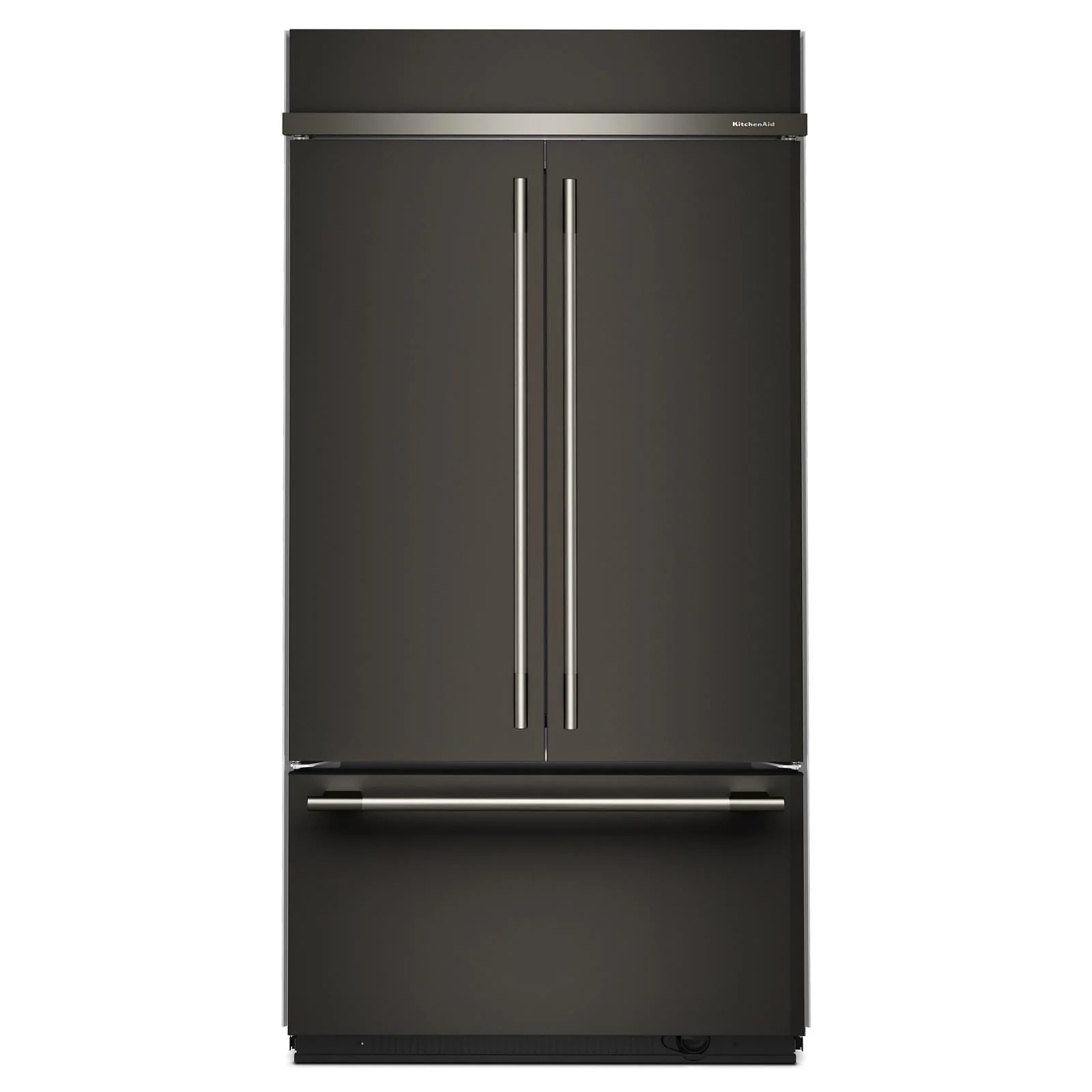 KitchenAid 42" 24.0 Cu. Ft. Black Ore Built-In French Door Refrigerator - KBFN542SBE