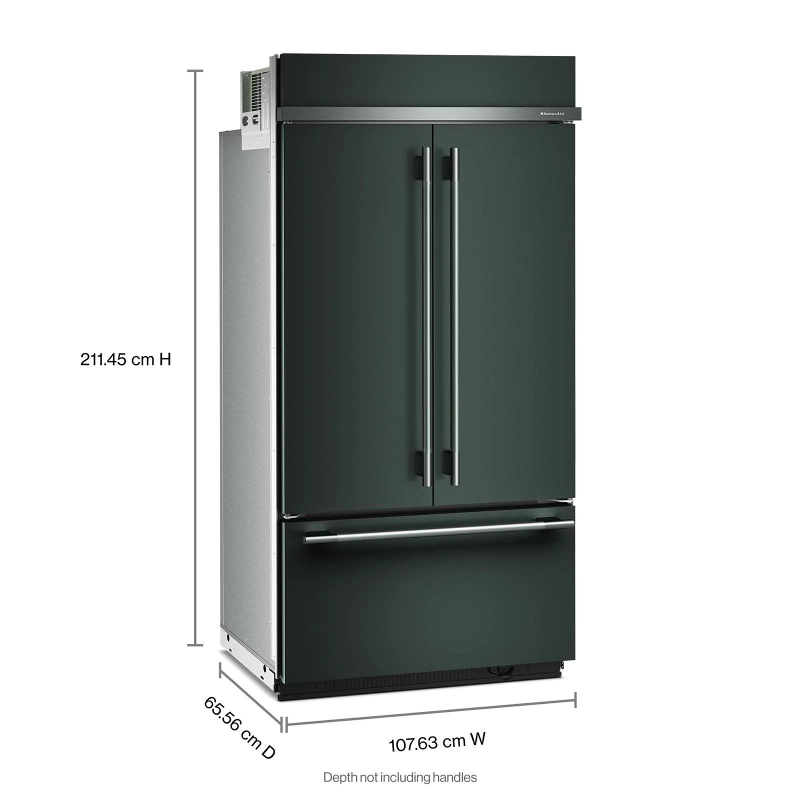 KitchenAid 42" 24.0 Cu. Ft. Juniper Built-In French Door Refrigerator - KBFN542SJP - Image 3