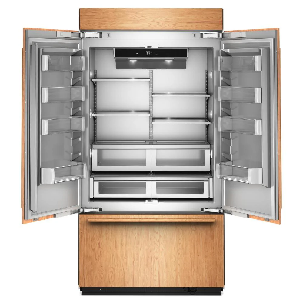 KitchenAid 42" 24.2 Cu. Ft. Panel-Ready Built-In French Door Refrigerator with Platinum Interior – KBFN542TPA - Image 5