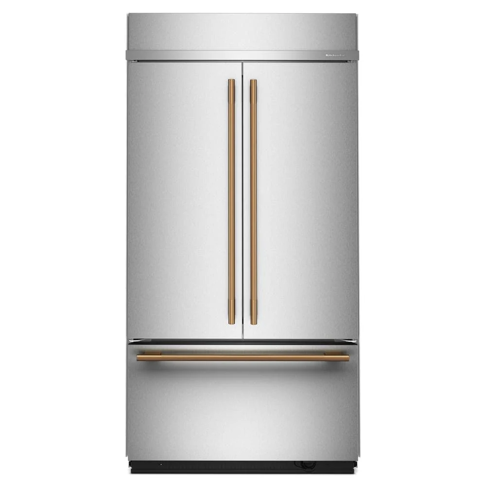 KitchenAid 42" 24.2 Cu. Ft. PrintShield Stainless Steel Built-In French Door Refrigerator - KBFN542SPS - Image 7