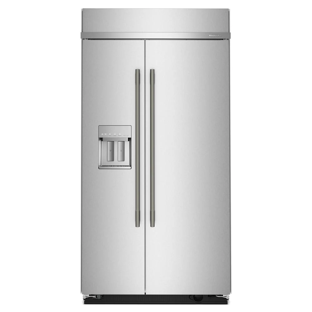 KitchenAid 42" 25.0 Cu. Ft. PrintShield Stainless Steel Built-In Side-by-Side Refrigerator - KBSD742SPS - Image 8