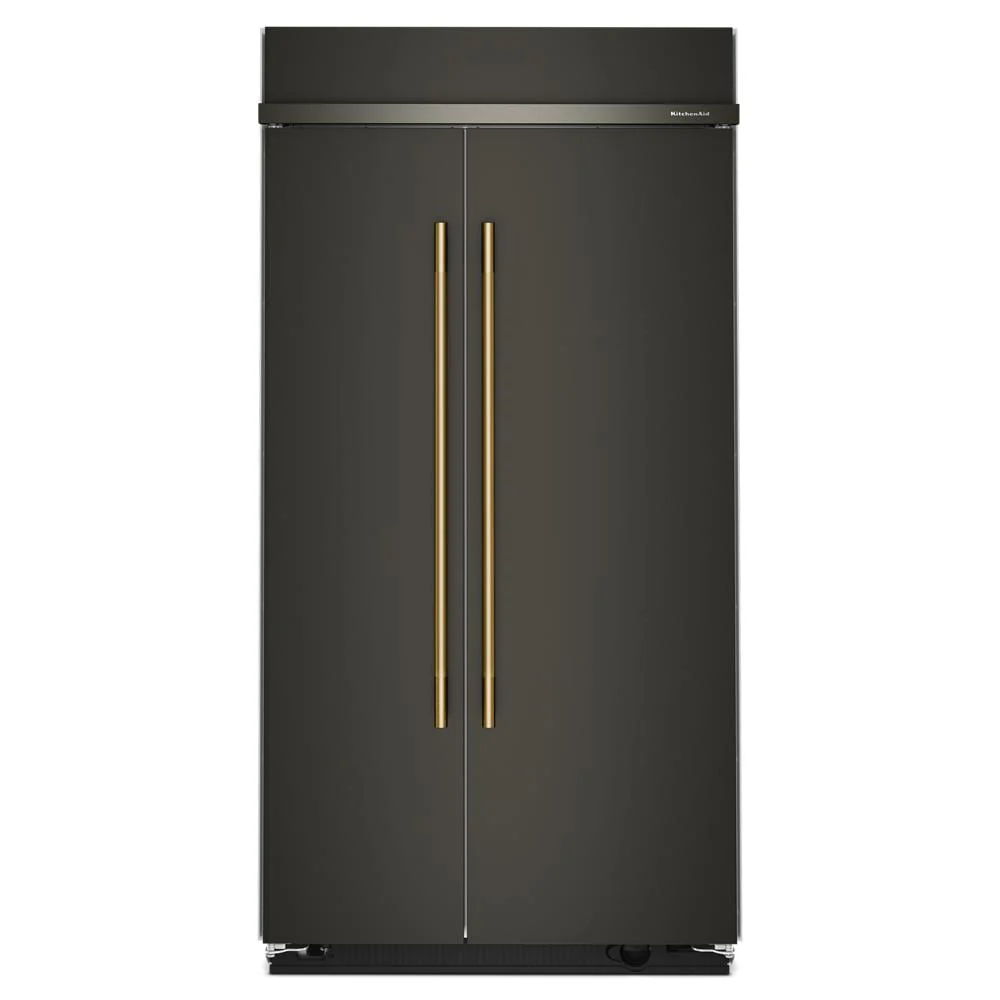 KitchenAid 42" 25.5 Cu. Ft. Black Ore Built-In Side-by-Side Refrigerator - KBSN742SBE - Image 6
