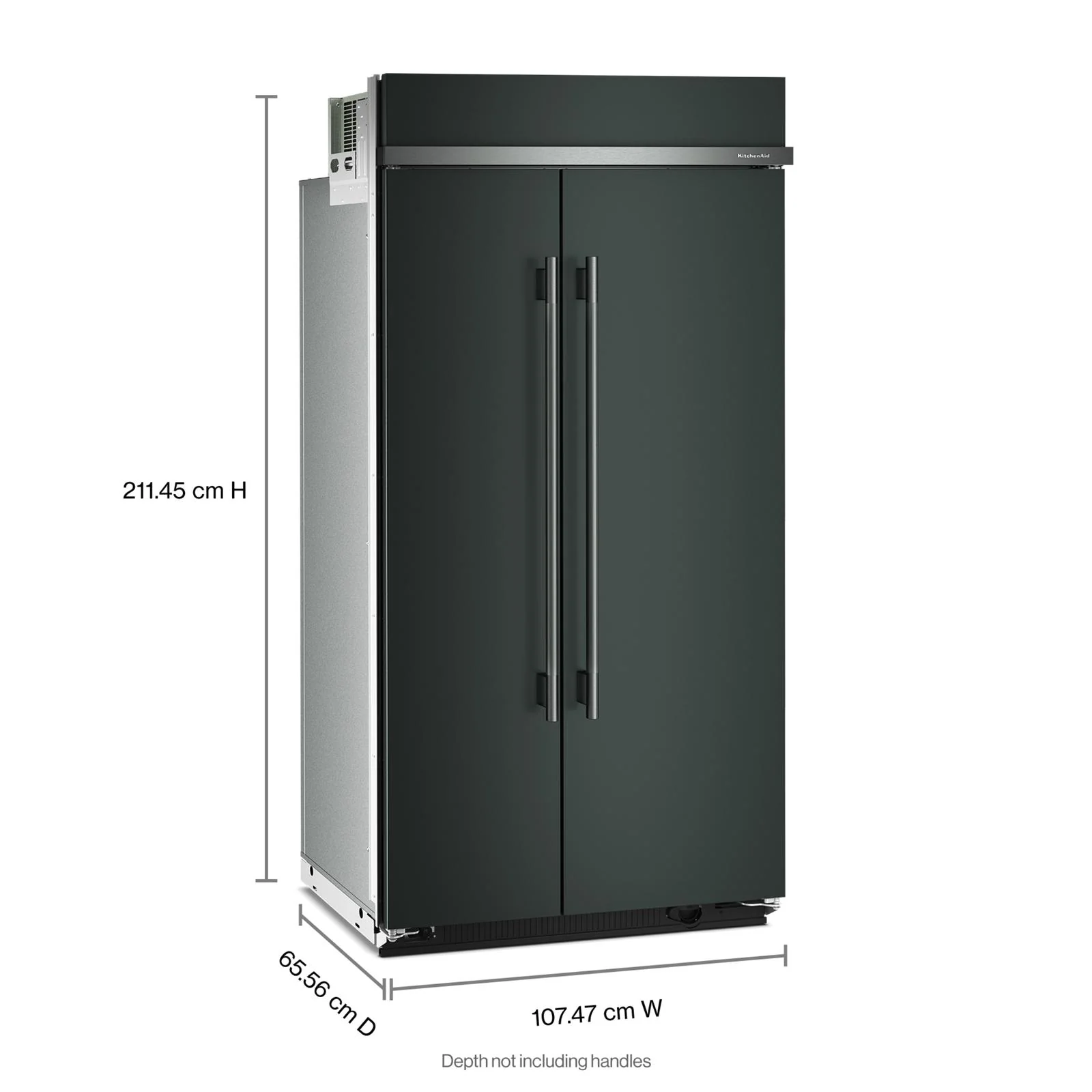 KitchenAid 42" 26.0 Cu. Ft. Juniper Built-In Side-by-Side Refrigerator - KBSN742SJP - Image 2