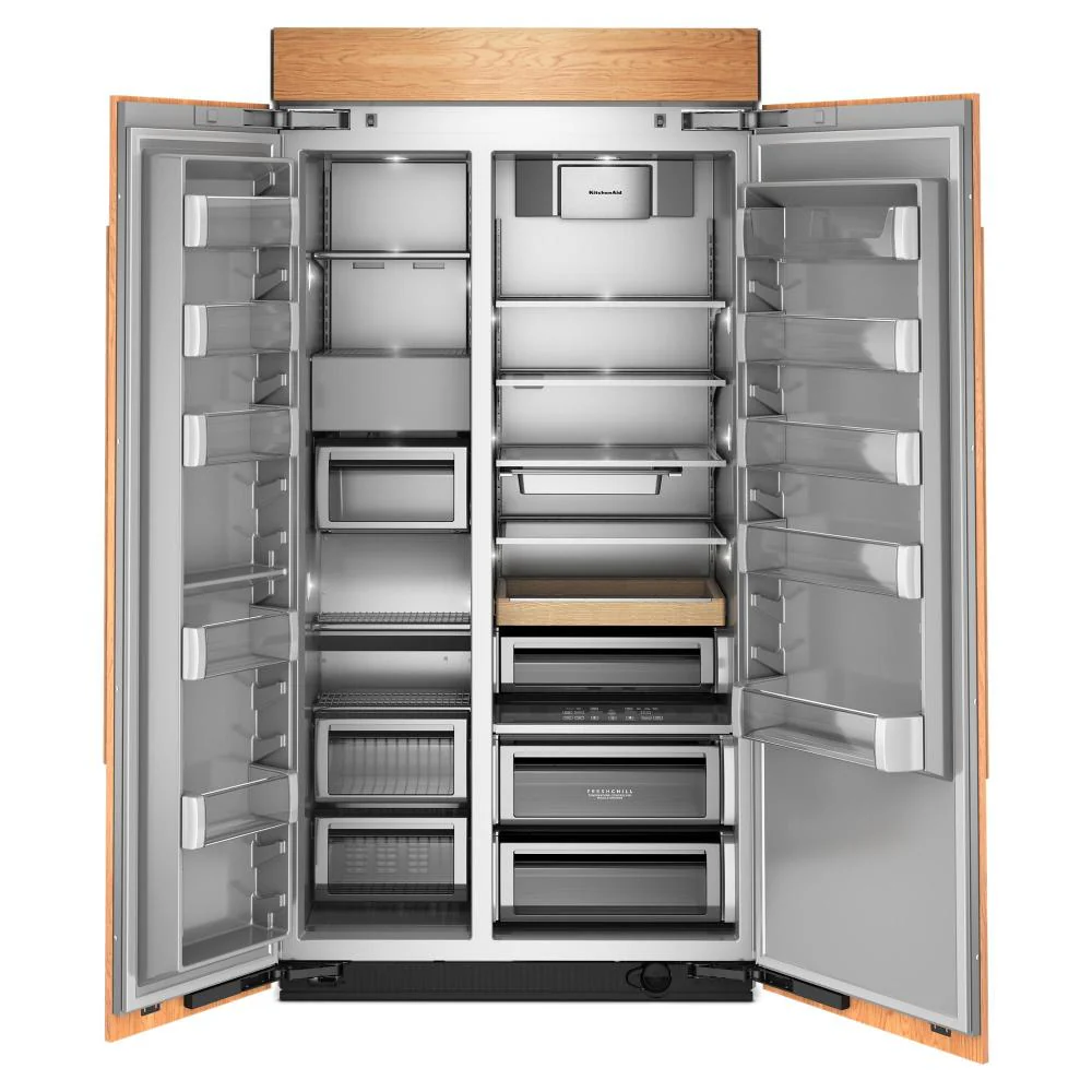 KitchenAid 42" 26.0 Cu. Ft. Panel-Ready Built-In Side-by-Side Refrigerator with Platinum Interior – KBSN742TPA - Image 5