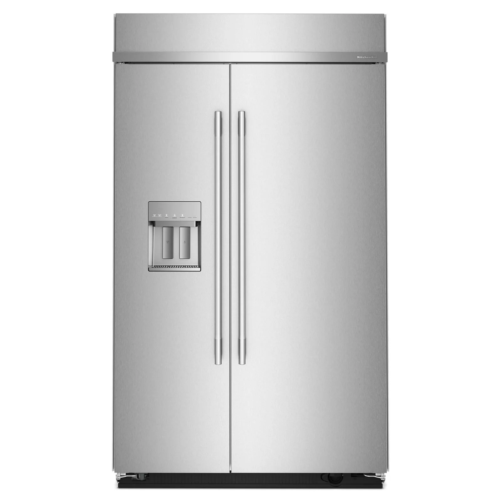 KitchenAid 48" 29.0 Cu. Ft. PrintShield Stainless Steel Built-In Side-by-Side Refrigerator - KBSD748SPS