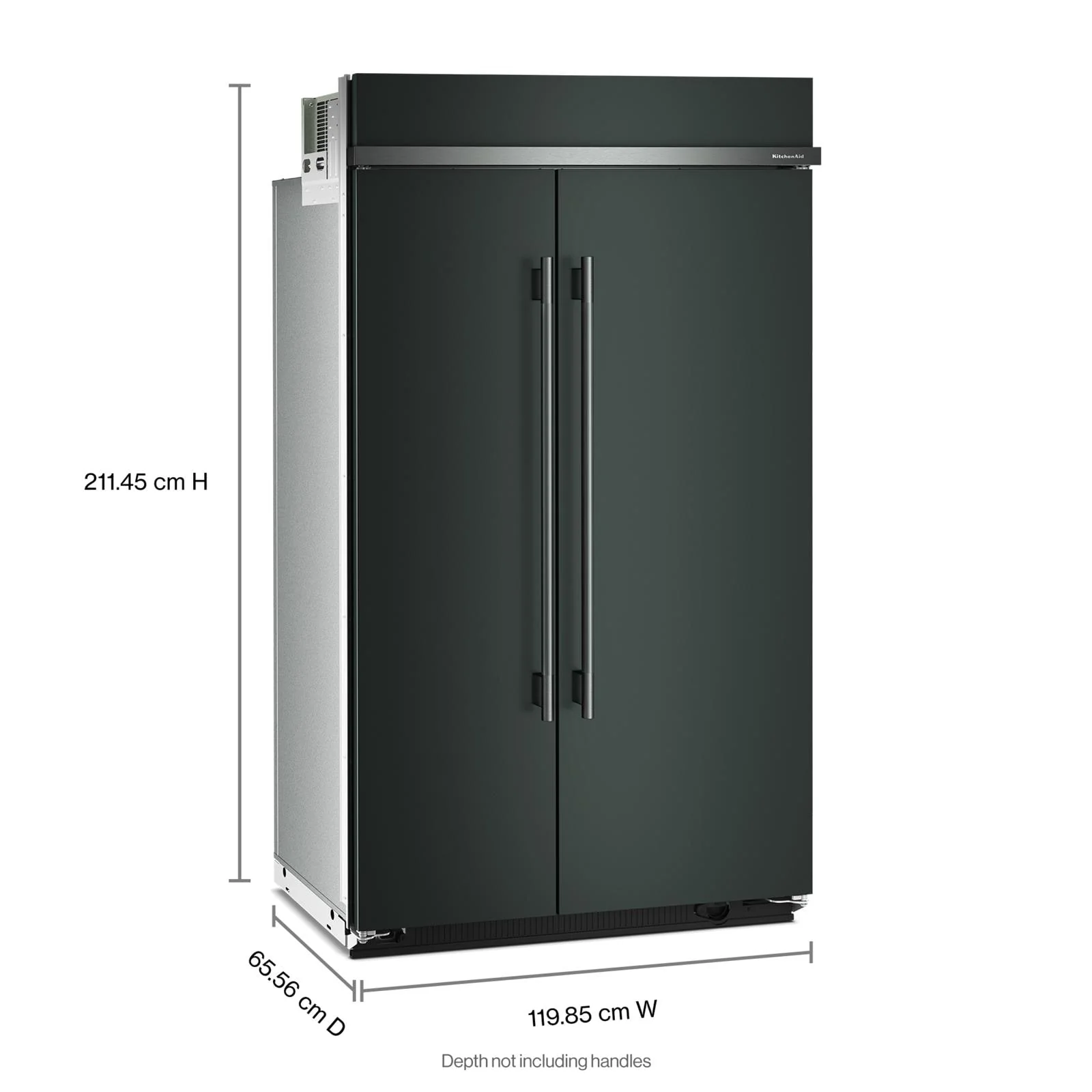 KitchenAid 48" 30.0 Cu. Ft. Juniper Built-In Side-by-Side Refrigerator - KBSN748SJP - Image 3