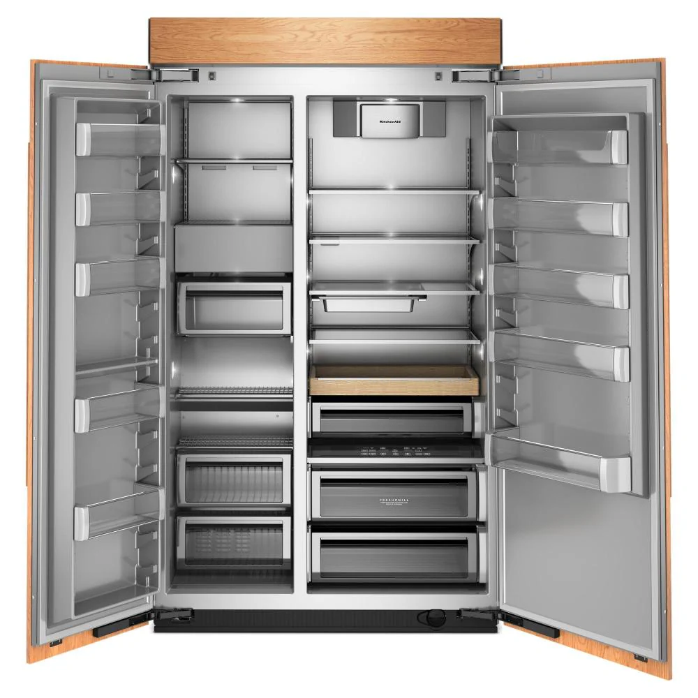KitchenAid 48" 30.0 Cu. Ft. Panel-Ready Built-In Side-by-Side Refrigerator with Platinum Interior â KBSN748TPA - Image 5
