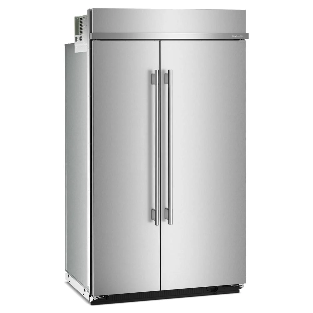 KitchenAid 48" 30.0 Cu. Ft. PrintShield Stainless Steel Built-In Side-by-Side Refrigerator - KBSN748SPS - Image 3