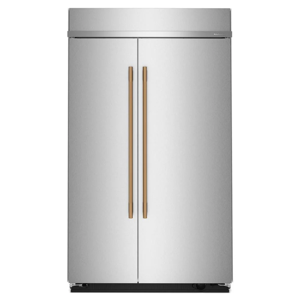 KitchenAid 48" 30.0 Cu. Ft. PrintShield Stainless Steel Built-In Side-by-Side Refrigerator - KBSN748SPS - Image 7
