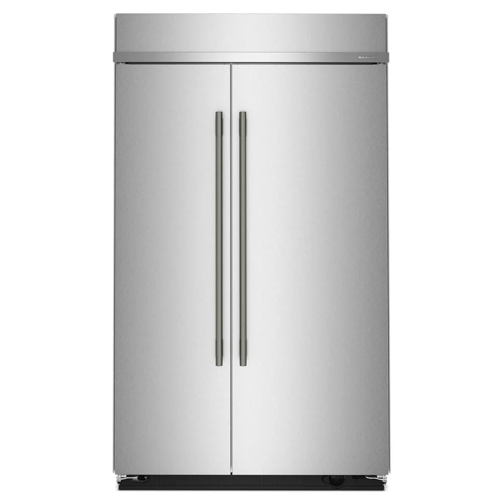 KitchenAid 48" 30.0 Cu. Ft. PrintShield Stainless Steel Built-In Side-by-Side Refrigerator - KBSN748SPS - Image 8