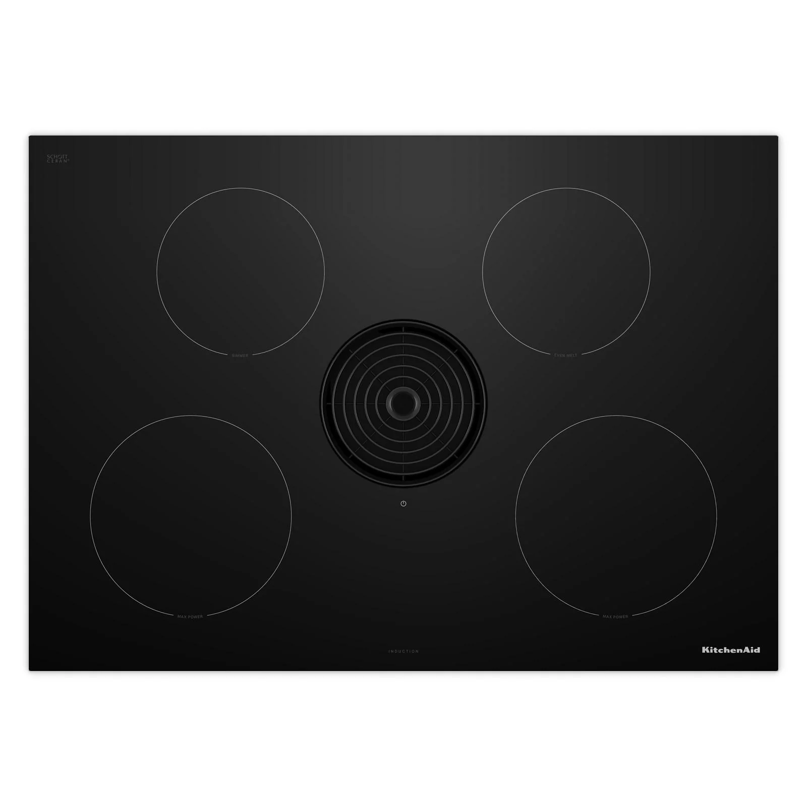 KitchenAid Black 30" Induction Downdraft Cooktop - KCID930SBL