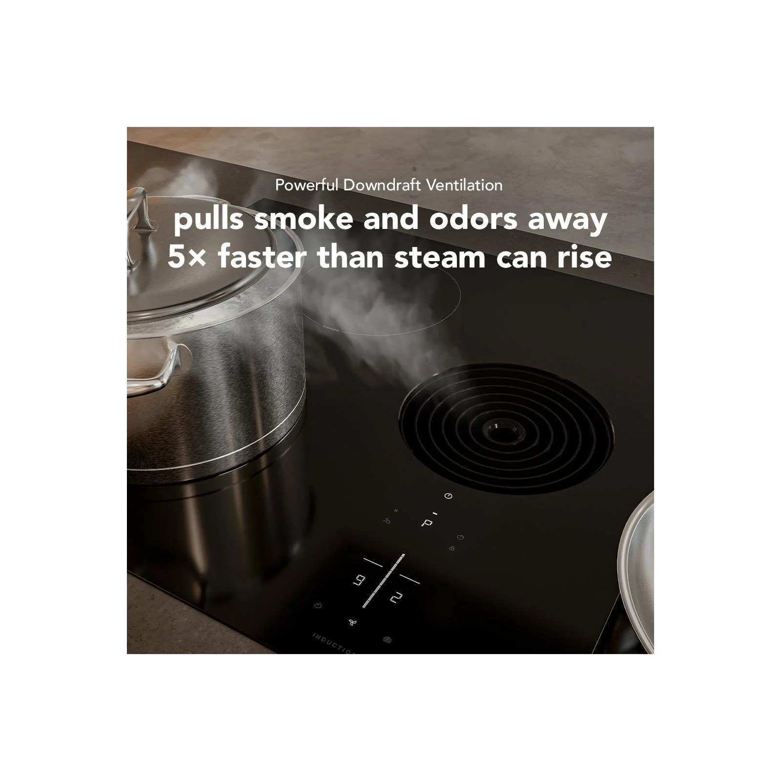 KitchenAid Black 30" Induction Downdraft Cooktop - KCID930SBL - Image 9