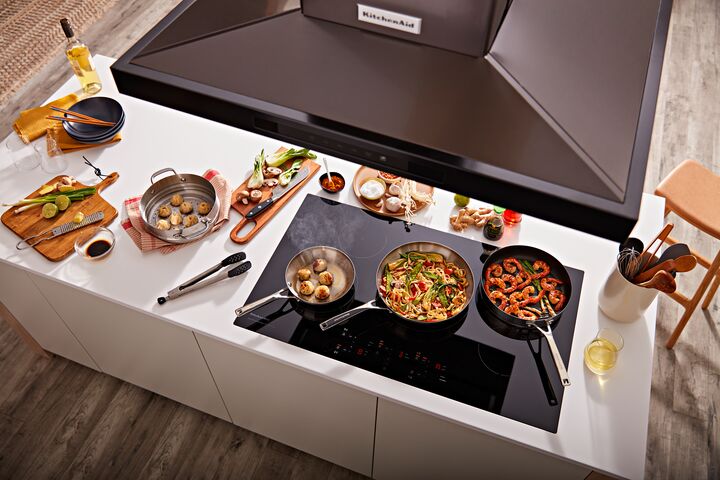 KitchenAid Black 36" 5-Element Electric Sensor Induction Cooktop - KCIG556JBL - Image 4