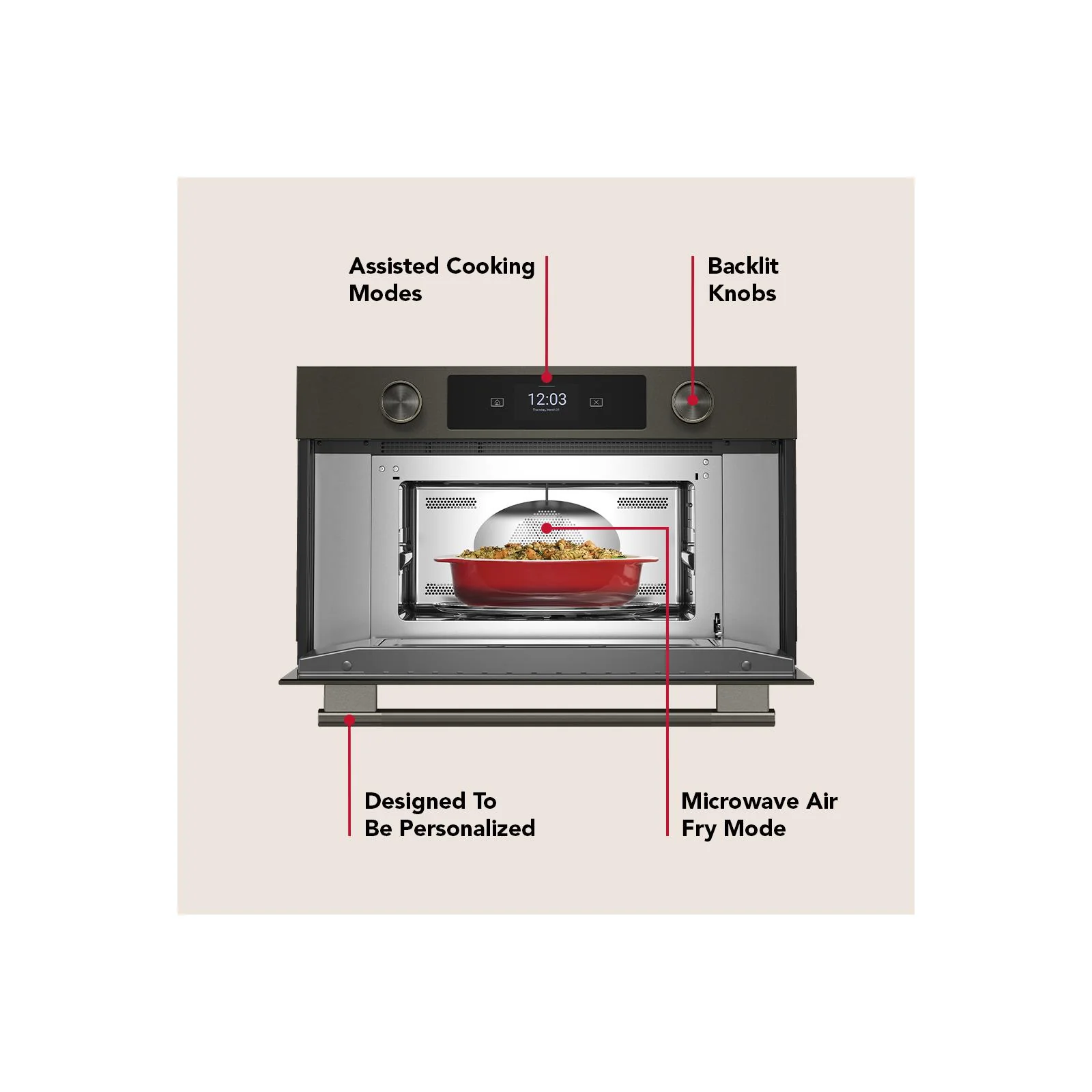 KitchenAid Black Ore 30 in. Built-In Convection Microwave (1.4 Cu. Ft.) - KMBS730SBE - Image 10