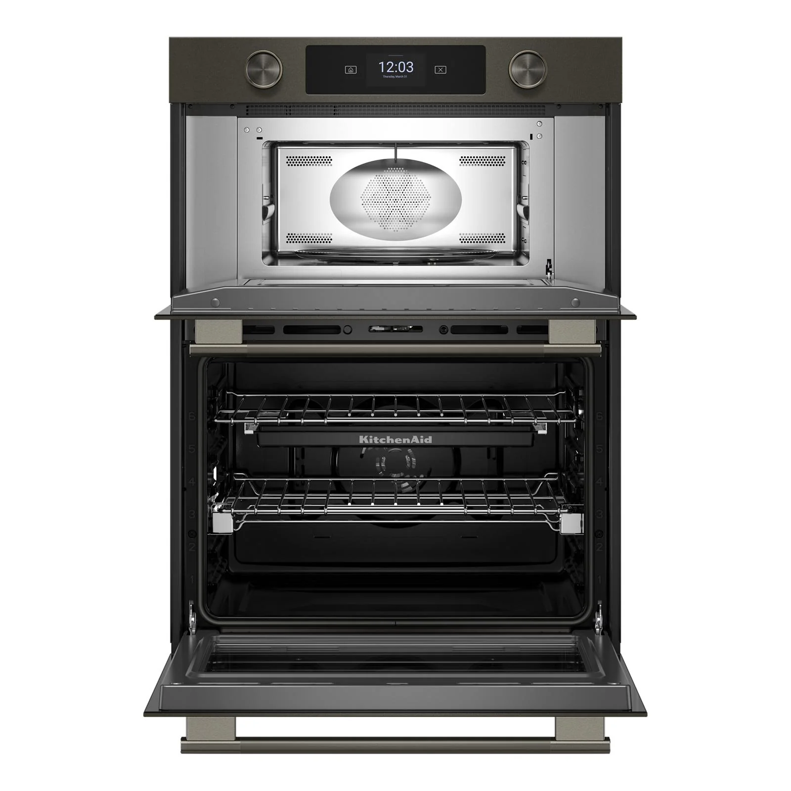 KitchenAid Black Ore 30" Wall Oven with Microwave (6.4 cu ft) - KOEC730SBE - Image 4