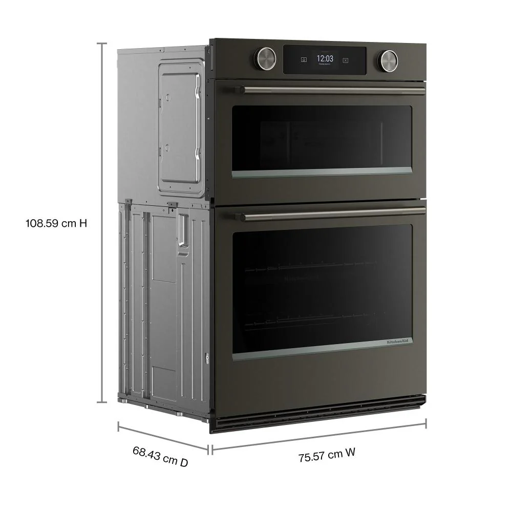 KitchenAid Black Ore 30" Wall Oven with Microwave with Intelligent Cooking Camera (5 cu ft) - KOEC930SBE - Image 3
