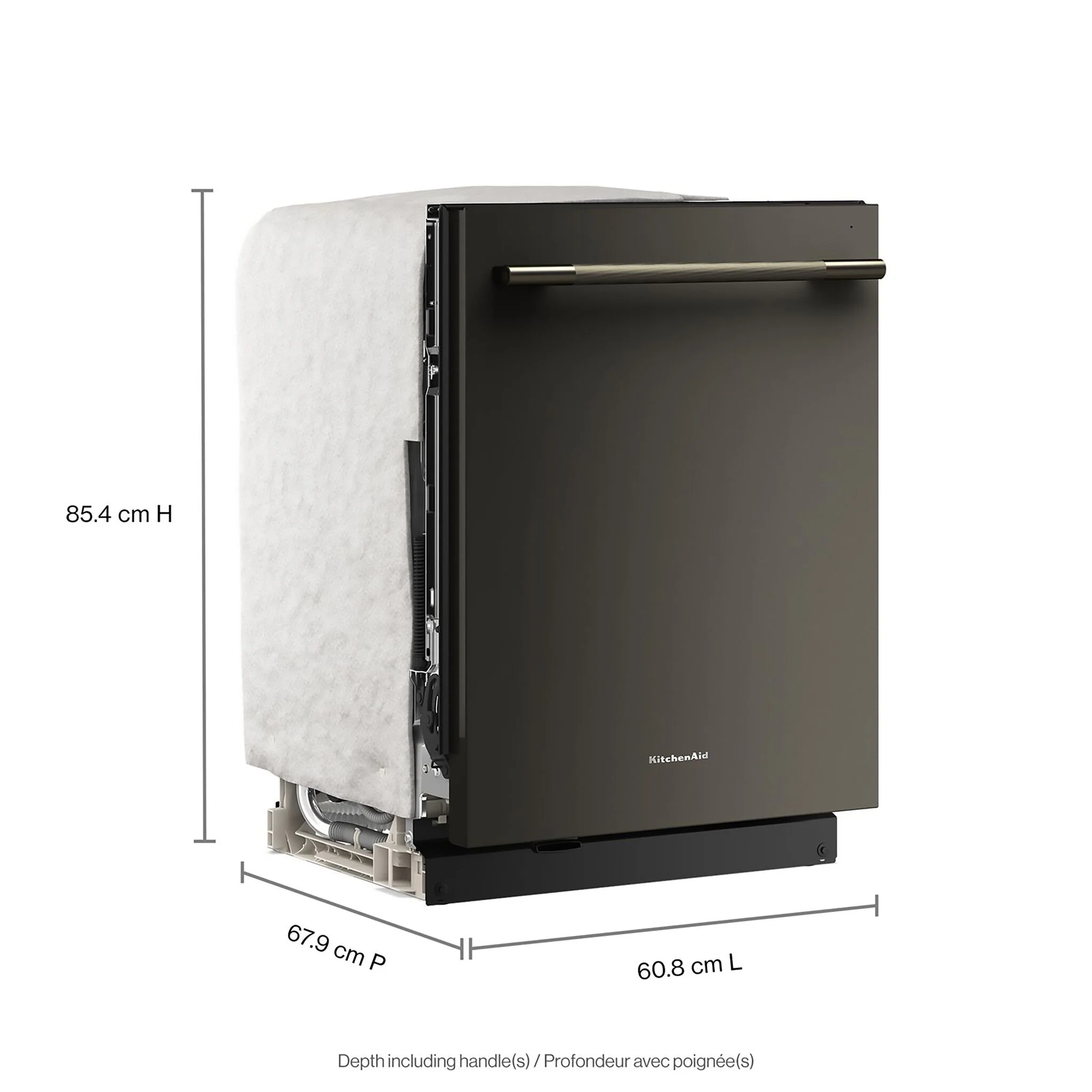 KitchenAid Black Ore Dishwasher (44 dBA) - KDTS624SBE - Image 2