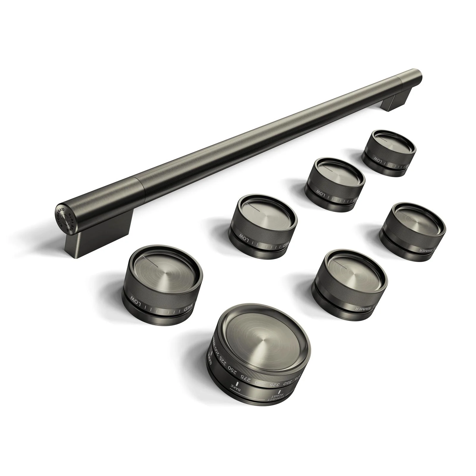 KitchenAid Black Ore Handle and Knob Hardware Accessory Kit for 36" Commercial-Style Dual Fuel Range - W11774727