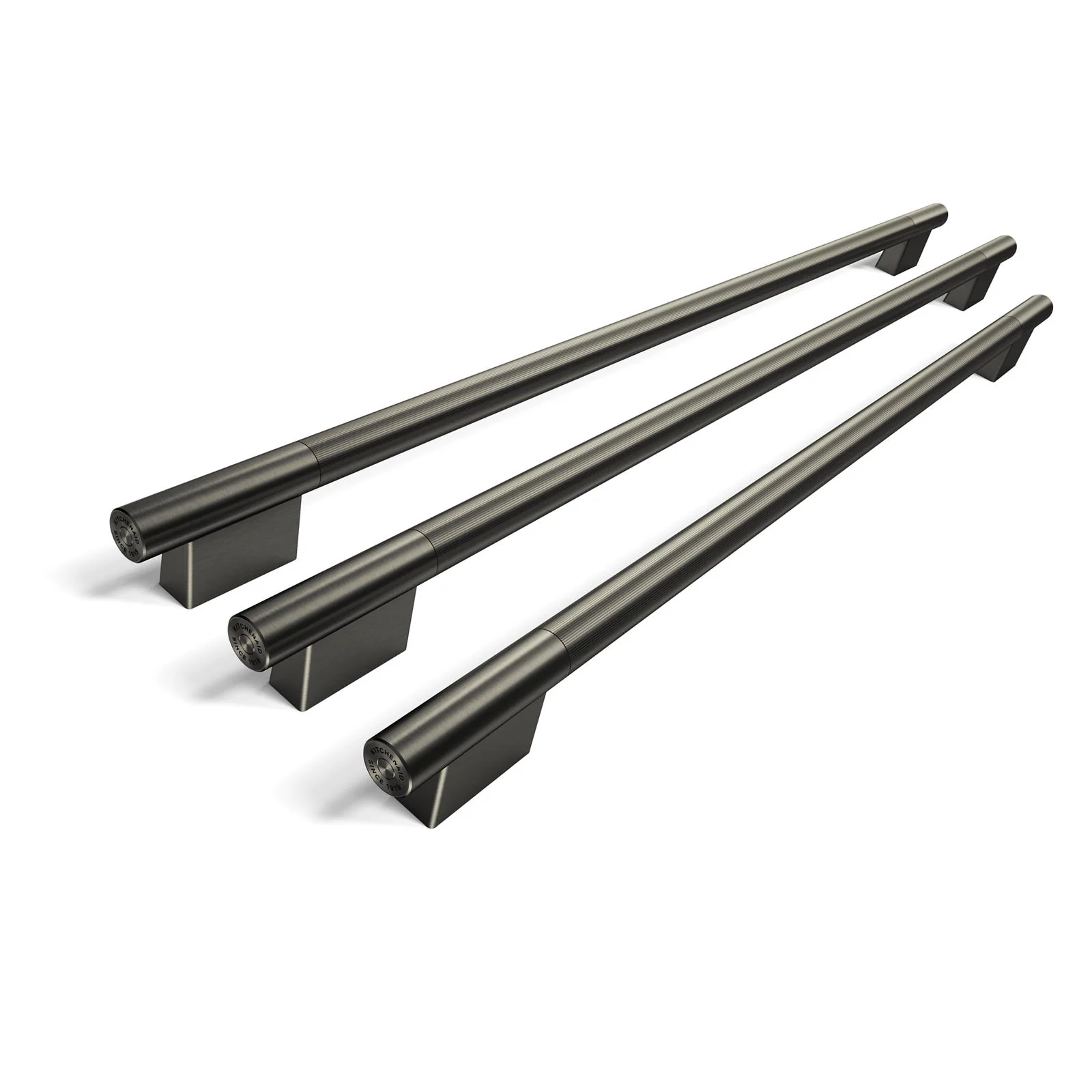 KitchenAid Black Ore Handle Hardware Accessory Kit for 42" Built-In French Door Bottom Mount Refrigerator - W11777172