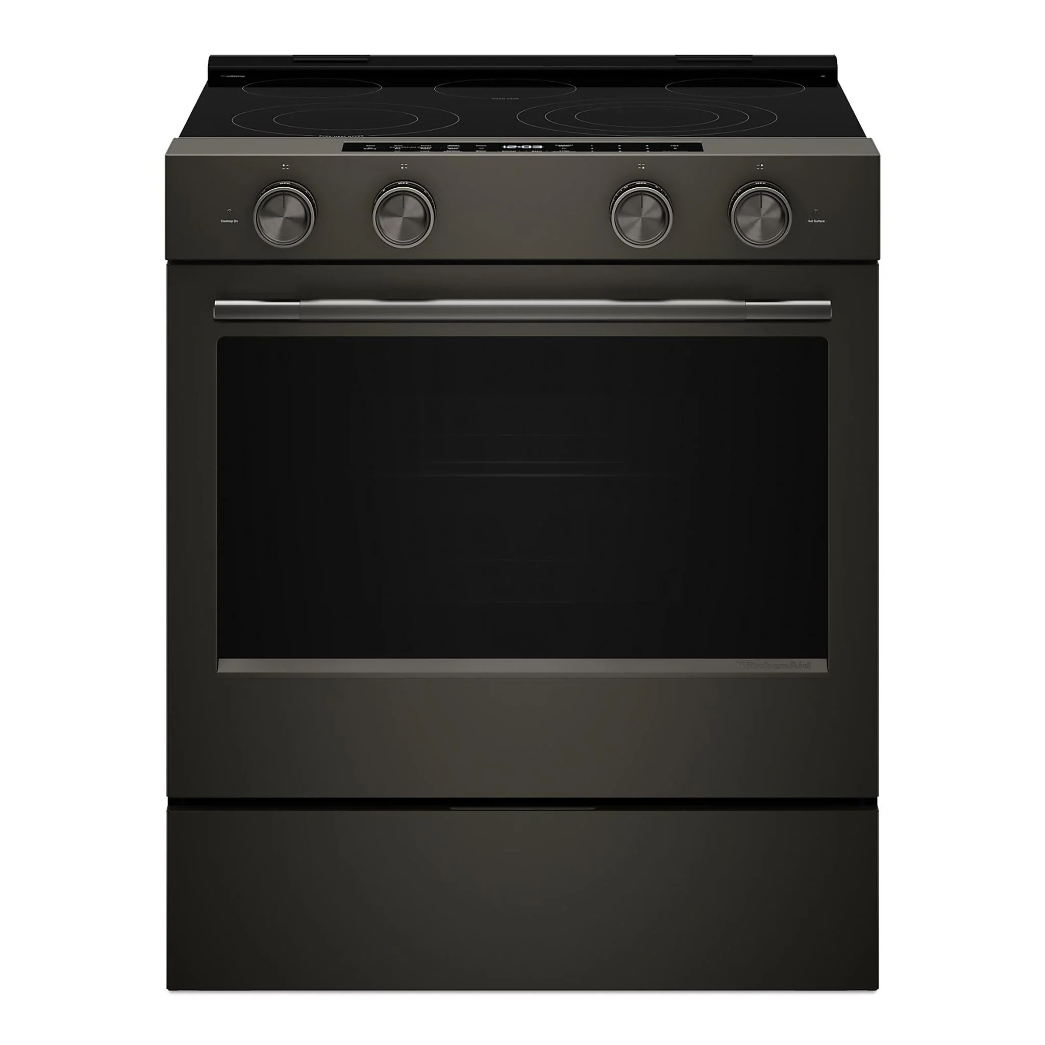 KitchenAid Black Ore Slide-In Electric Convection Range (5.3 cu.ft.) - YKSES530SBE
