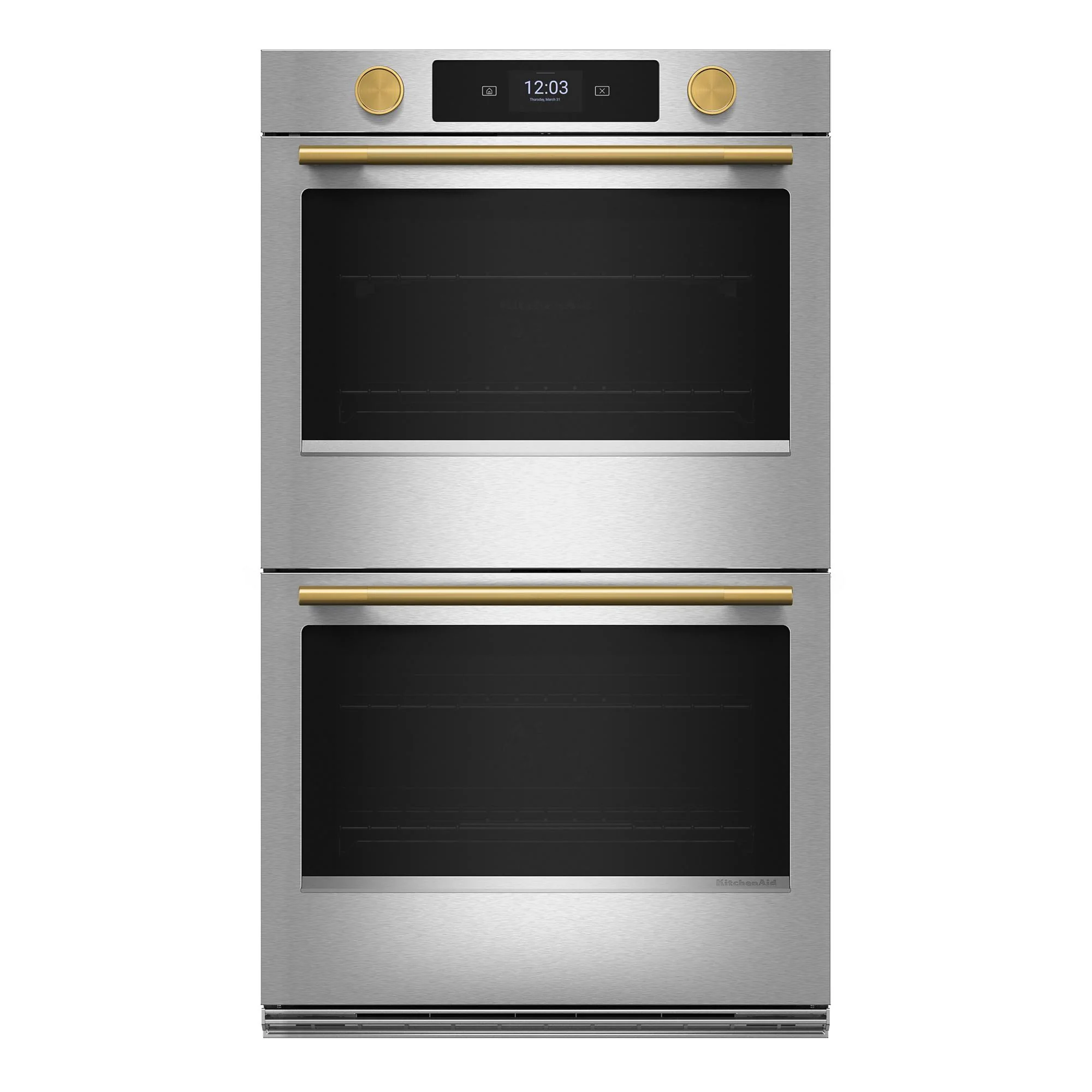 KitchenAid Brass Handle and Knob Hardware Accessory Kit for 30" Double Wall Oven & Microwave Combo - W11774418 - Image 3