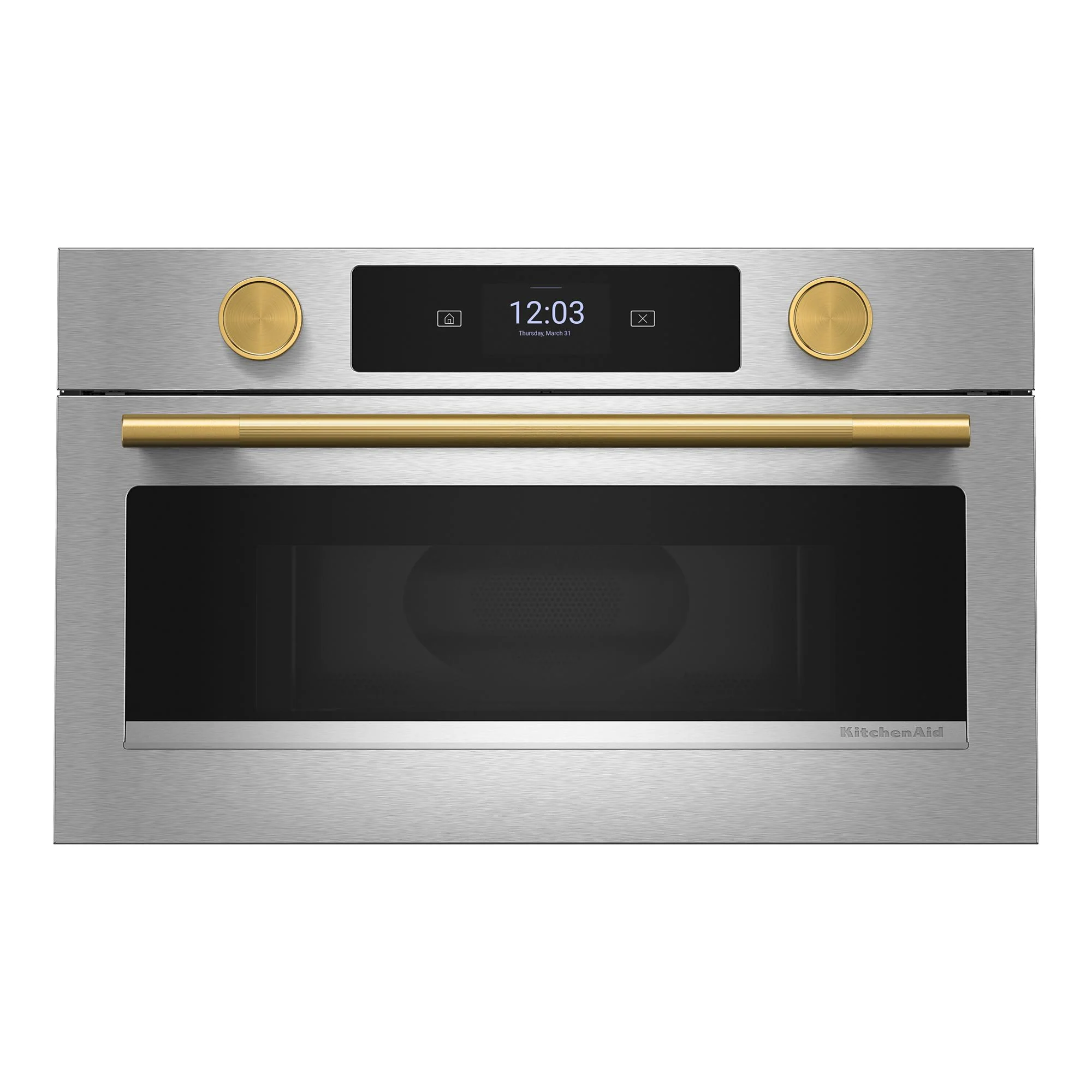 KitchenAid Brass Handle and Knob Hardware Accessory Kit for Single Wall Oven - W11774414 - Image 3