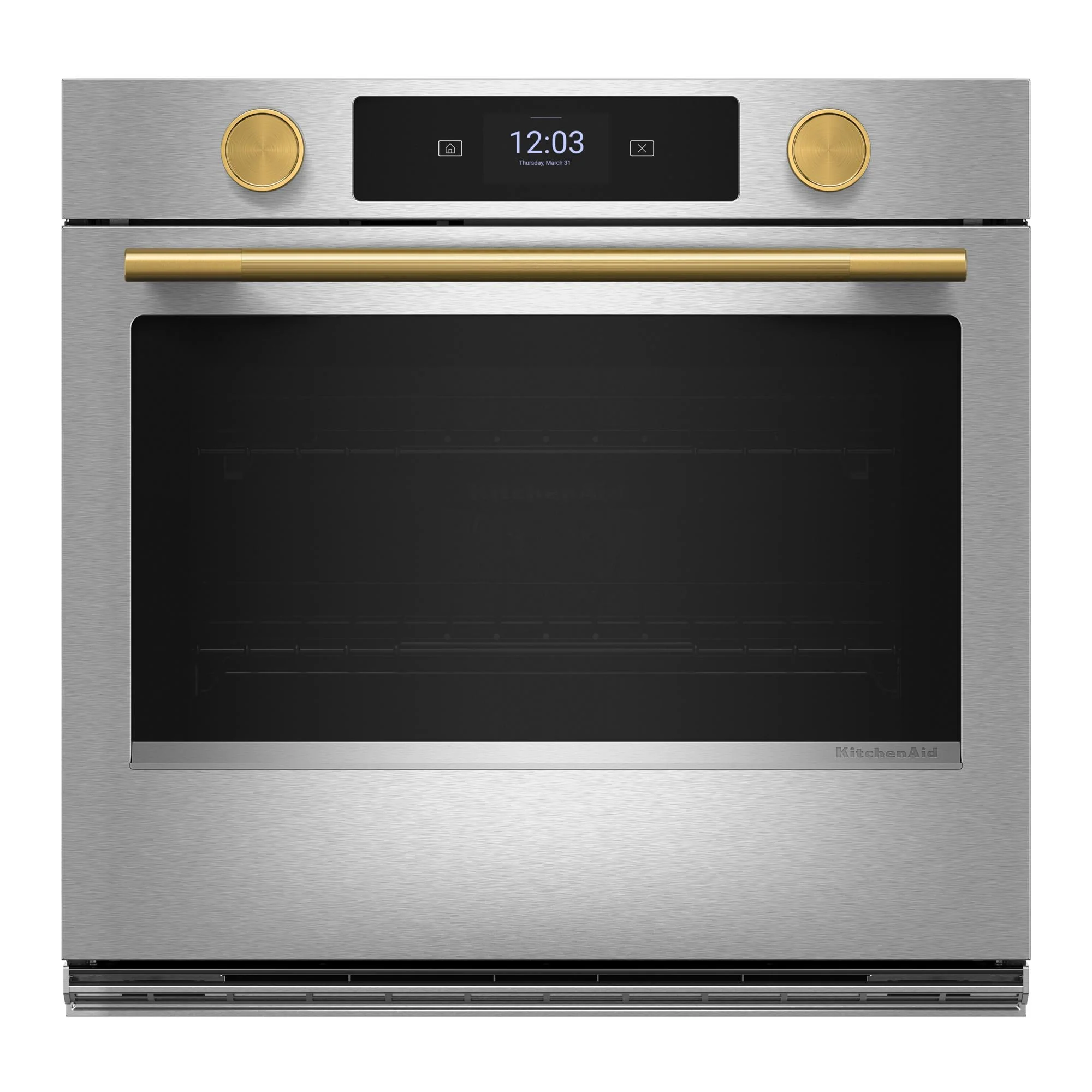 KitchenAid Brass Handle and Knob Hardware Accessory Kit for Single Wall Oven - W11774414 - Image 6