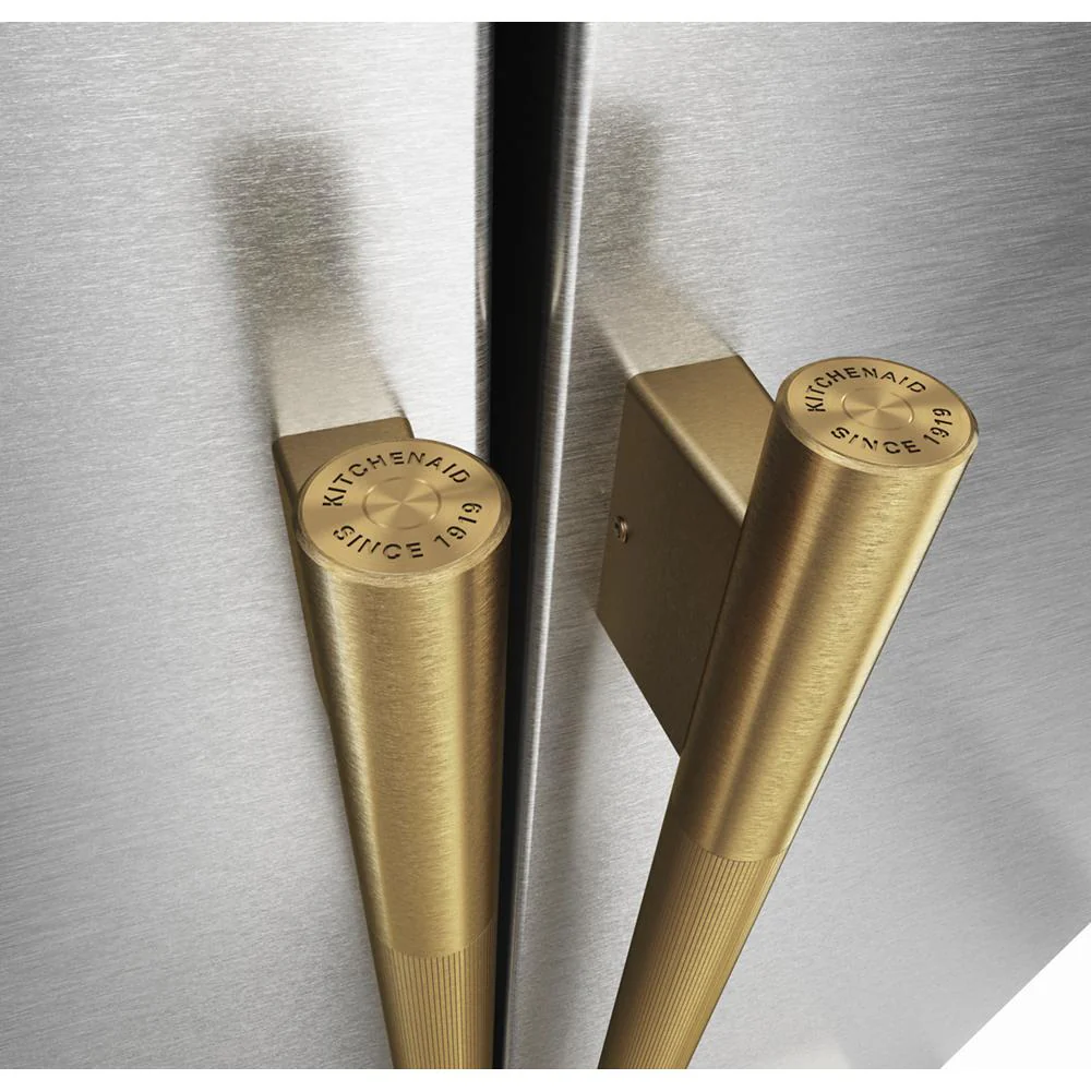 KitchenAid Brass Handle Hardware Accessory Kit for 36" Width Counter-Depth French Door Refrigerator - W11777159 - Image 2