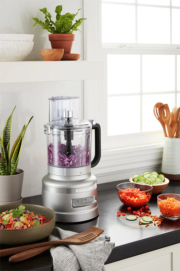 KitchenAid® Contour Silver 13-Cup Food Processor with Dicing Kit - KFP1319CU - Image 7