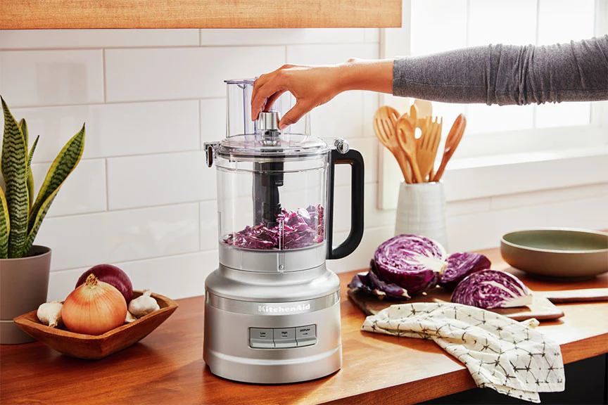 KitchenAid® Contour Silver 13-Cup Food Processor with Dicing Kit - KFP1319CU - Image 8