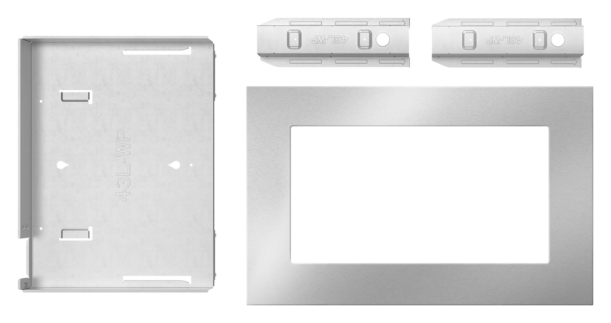 KitchenAid Fingerprint Resistant Stainless Steel 29.75" Trim Kit for Countertop Microwave - MTK1630PZ - Image 2