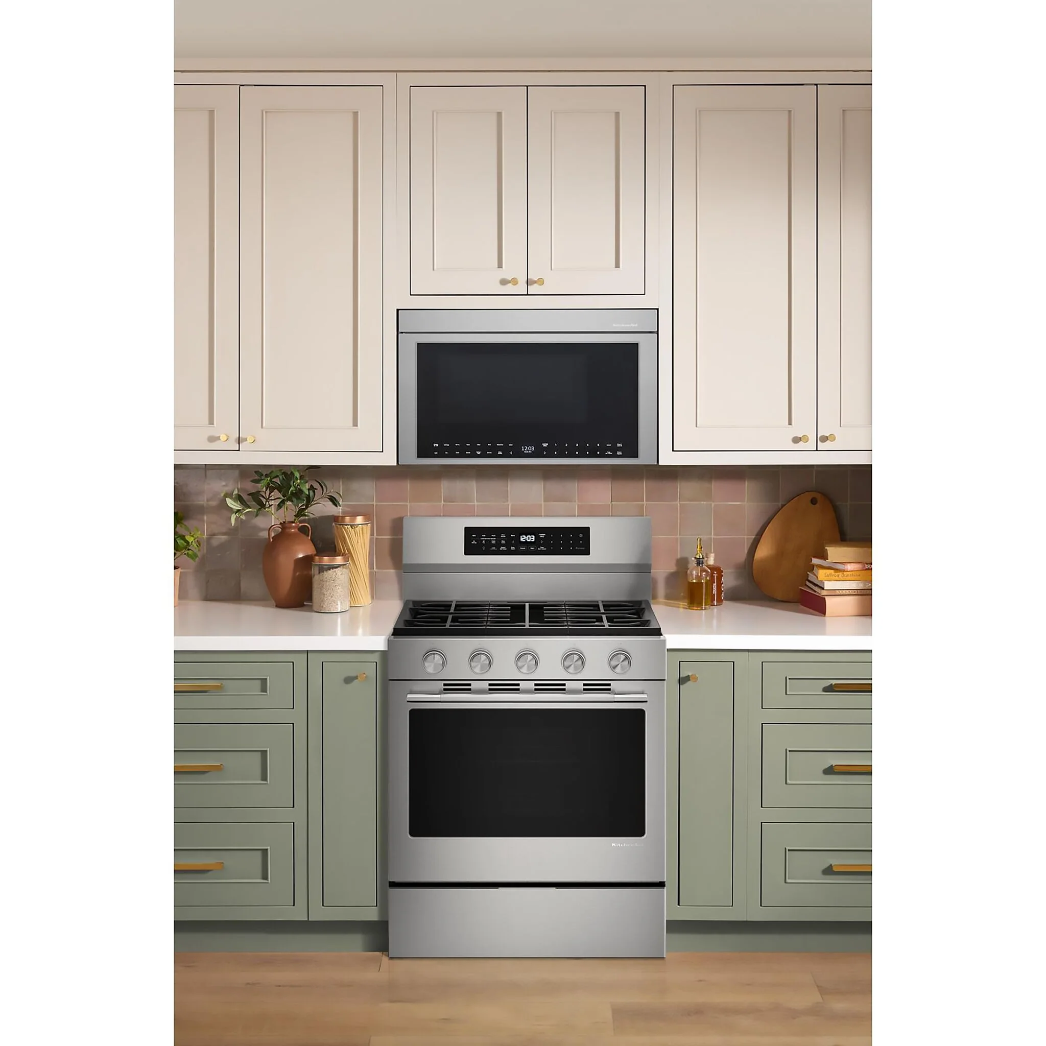 KitchenAid Fingerprint Resistant Stainless Steel Freestanding Gas Convection Range (5 cu.ft) - KFGS530SPS - Image 3