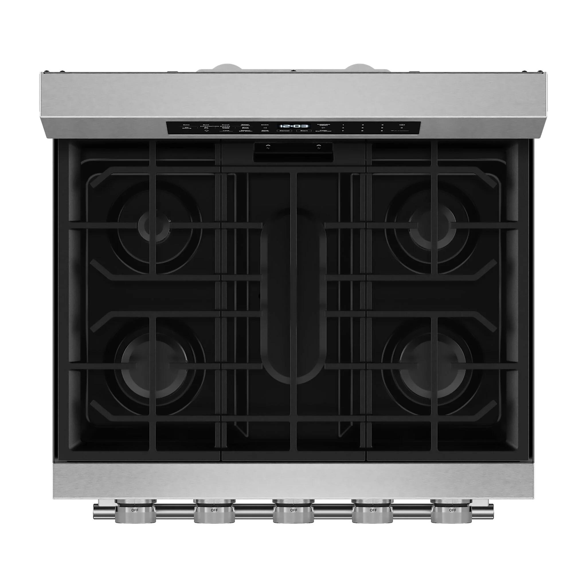 KitchenAid Fingerprint Resistant Stainless Steel Freestanding Gas Convection Range (5 cu.ft) - KFGS530SPS - Image 8