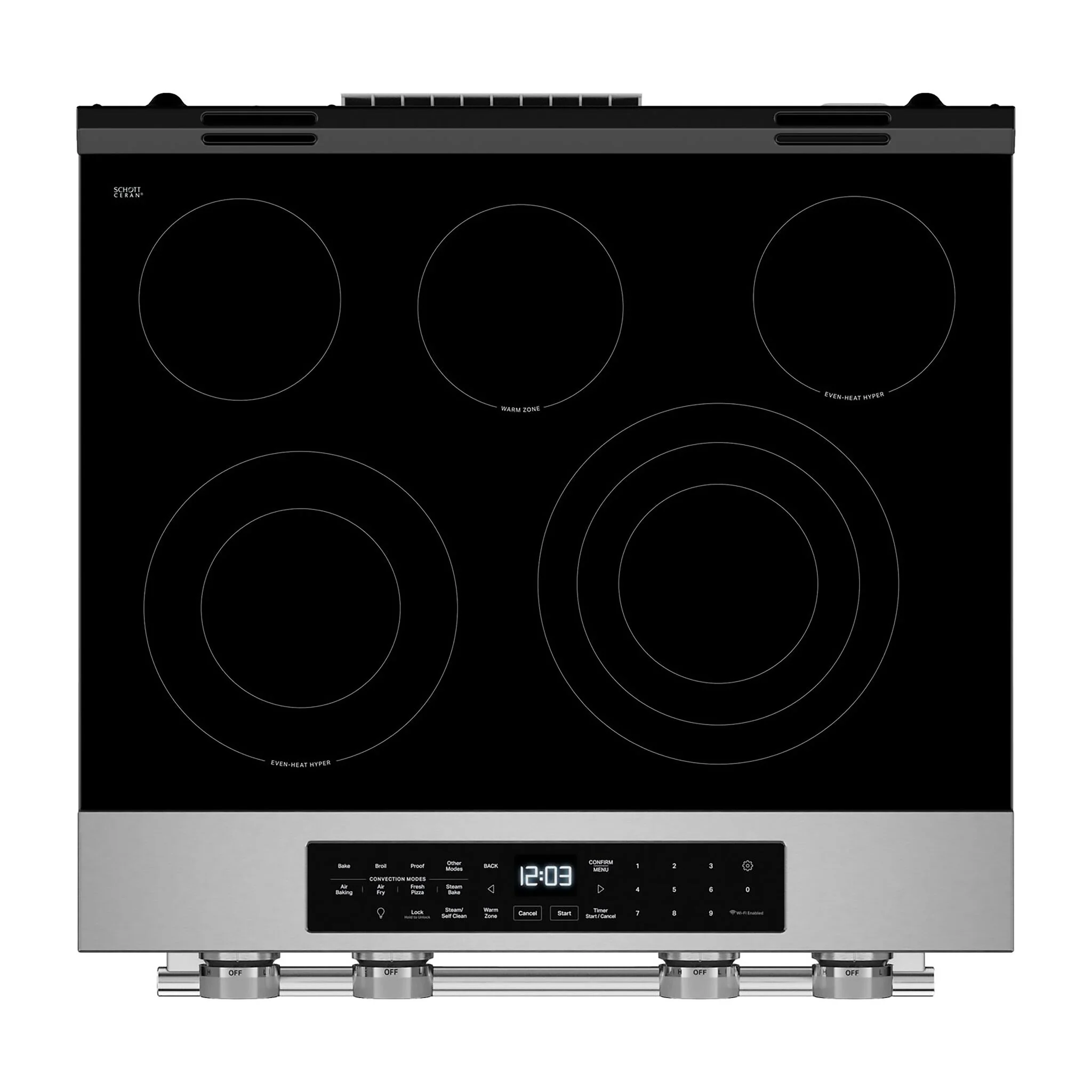 KitchenAid Fingerprint Resistant Stainless Steel Slide-In Electric Convection Range (5.3 cu.ft.) - YKSES530SPS - Image 4