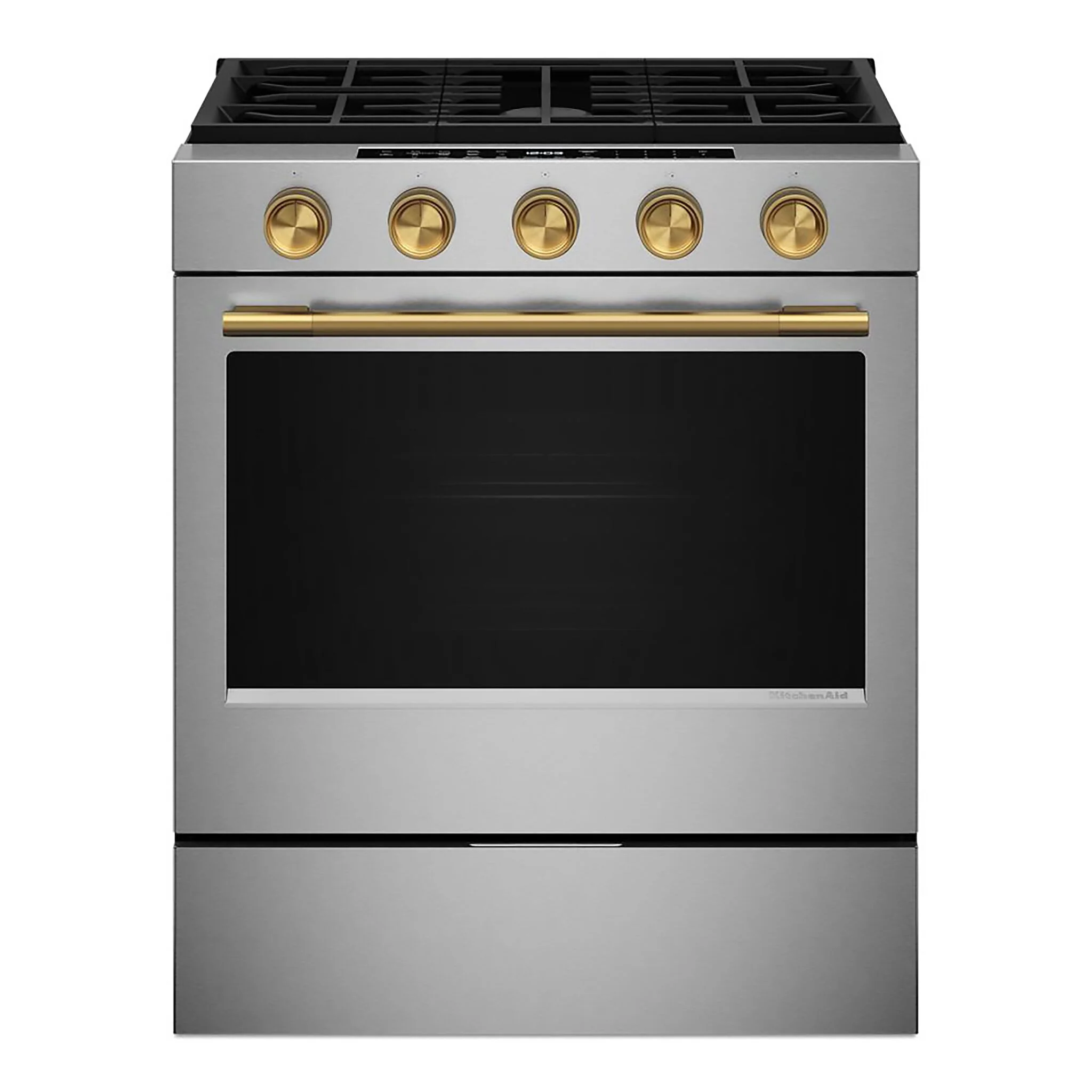 KitchenAid Fingerprint Resistant Stainless Steel Slide-In Gas Convection Range (5 cu.ft.) - KSGS530SPS - Image 9