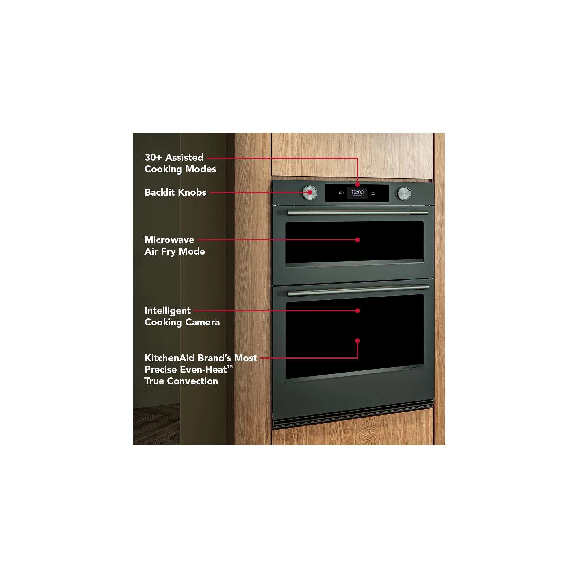 KitchenAid Juniper 30" Wall Oven with Microwave with Intelligent Cooking Camera (5 cu ft) - KOEC930SJP - Image 18