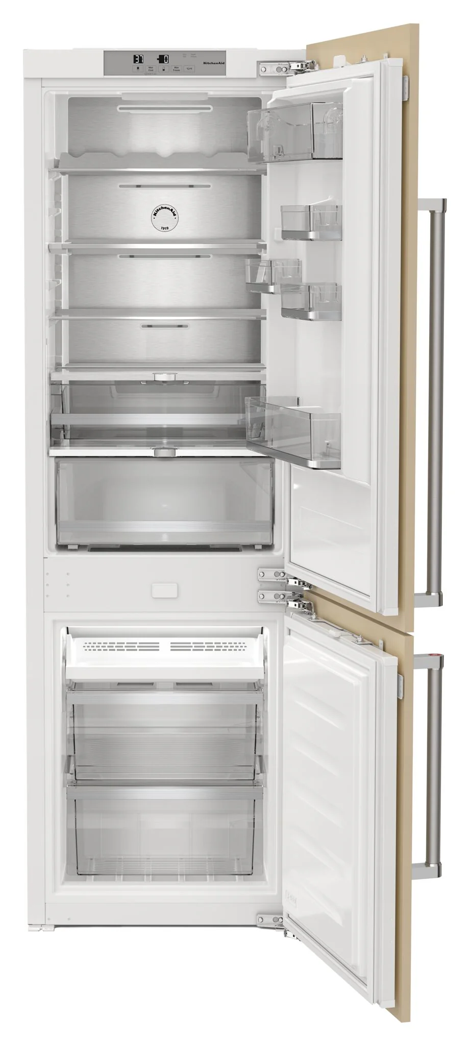KitchenAid 22" 8.8 Cu. Ft. Panel-Ready Bottom-Freezer Refrigerator - KBBX102MPA - Image 2