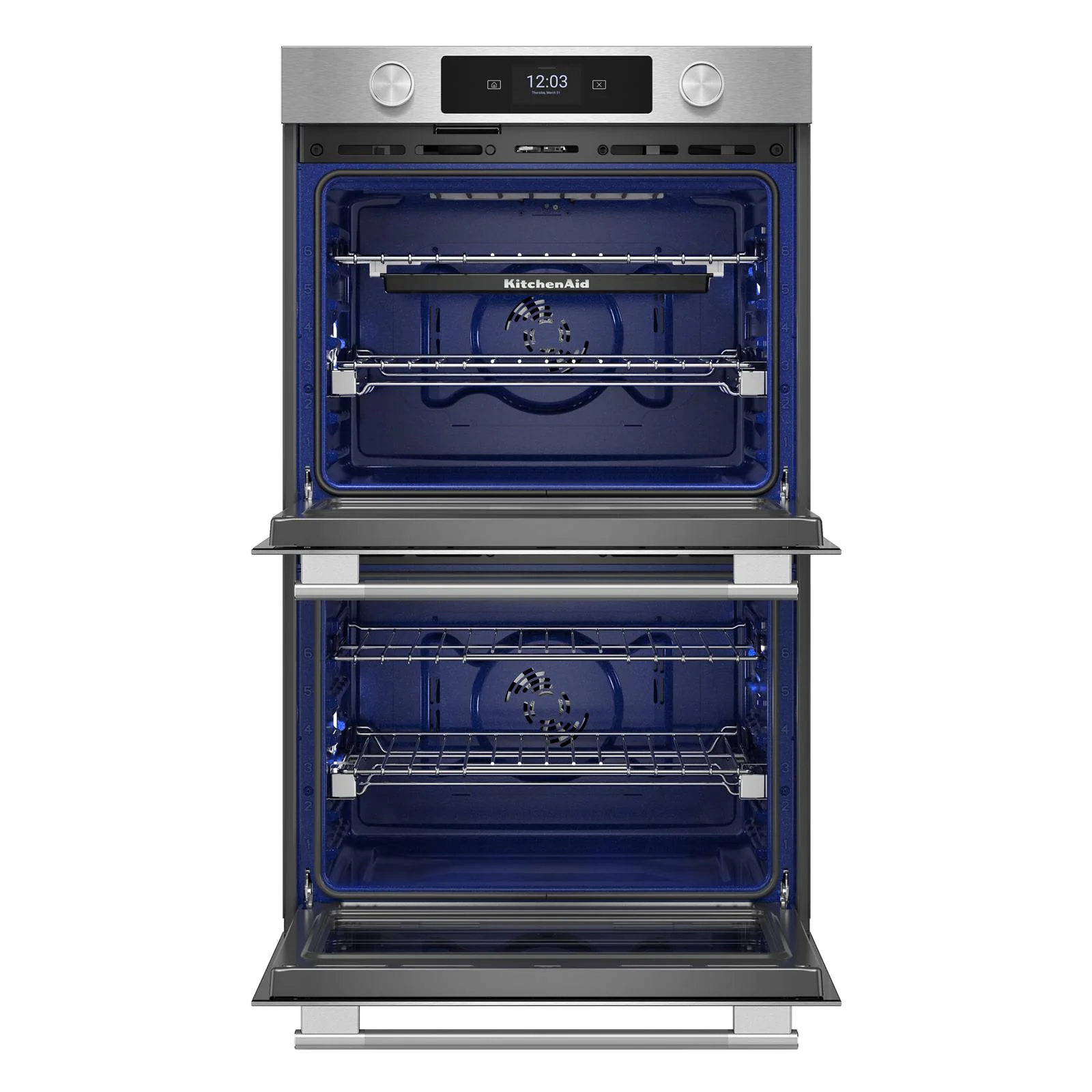 KitchenAid PrintShield Stainless 27" Double Wall Oven (8.6 cu ft) - KOED727SPS - Image 4