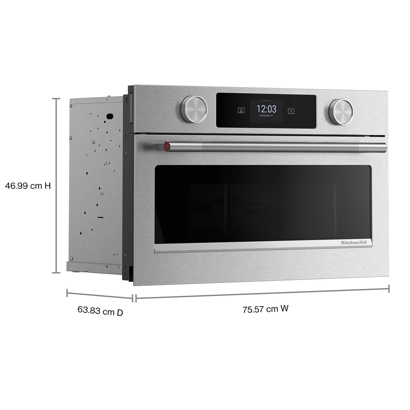 KitchenAid PrintShield Stainless 30 in. Built-In Convection Microwave (1.4 Cu. Ft.) - KMBS730SPS - Image 6