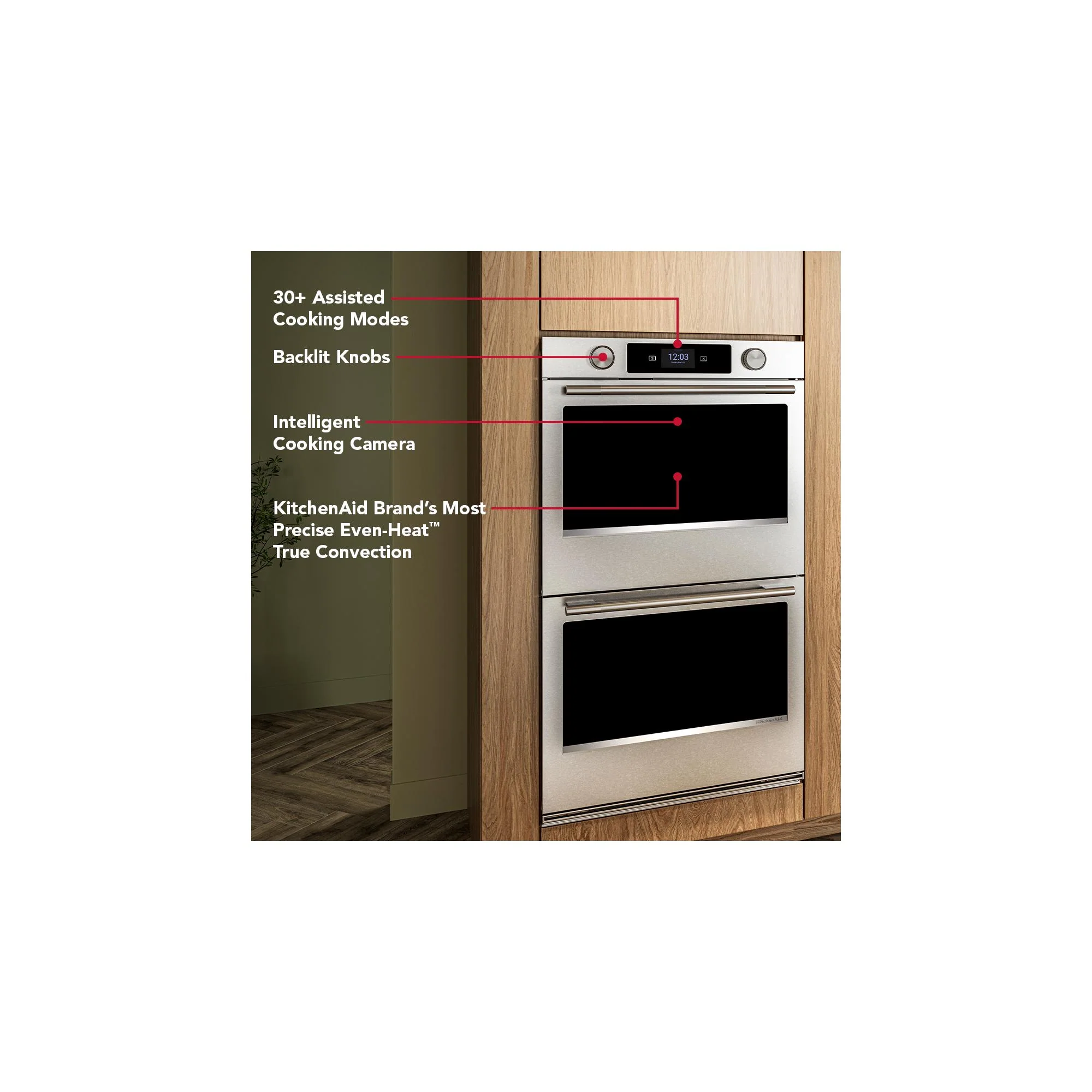 KitchenAid PrintShield™ Stainless 30" Smart Electric Double Wall Oven with Intelligent Cooking Camera (10 Cu. Ft.) - KOED930SPS - Image 11