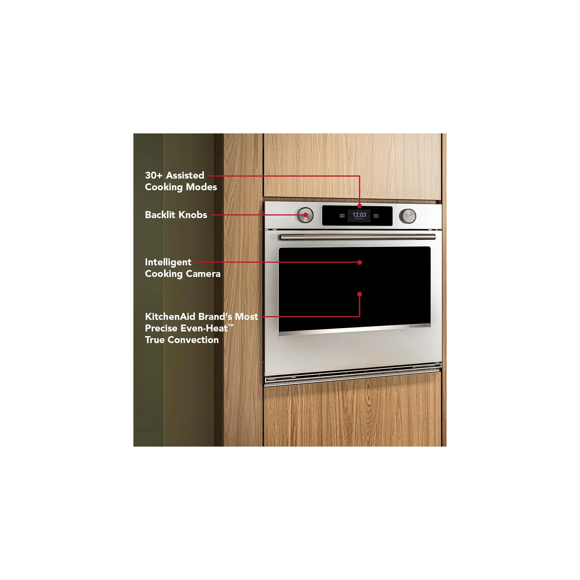 KitchenAid PrintShield™ Stainless 30" Wall Oven with Intelligent Cooking Camera (5 cu ft) - KOES930SPS - Image 11