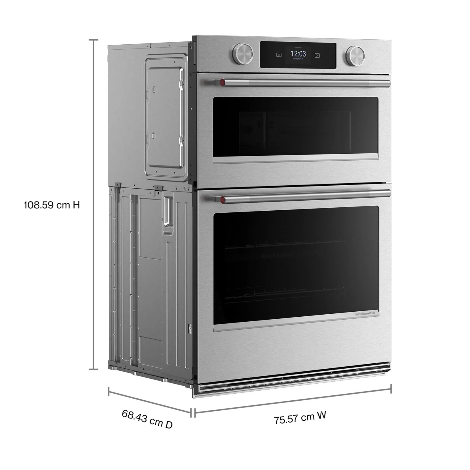 KitchenAid PrintShield Stainless 30" Wall Oven with Microwave (6.4 cu ft) - KOEC730SPS - Image 7